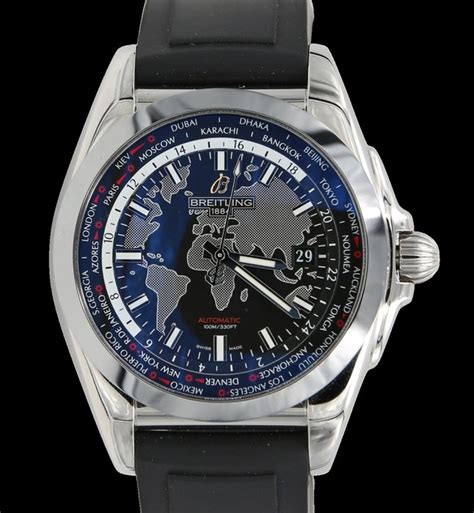 breitling men's galactic unitime|breitling galactic unitime world map.